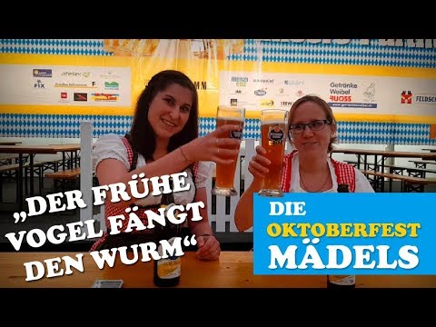 Die Oktoberfest Madels In Der Fruhe Vogel Fangt Den Wurm Youtube