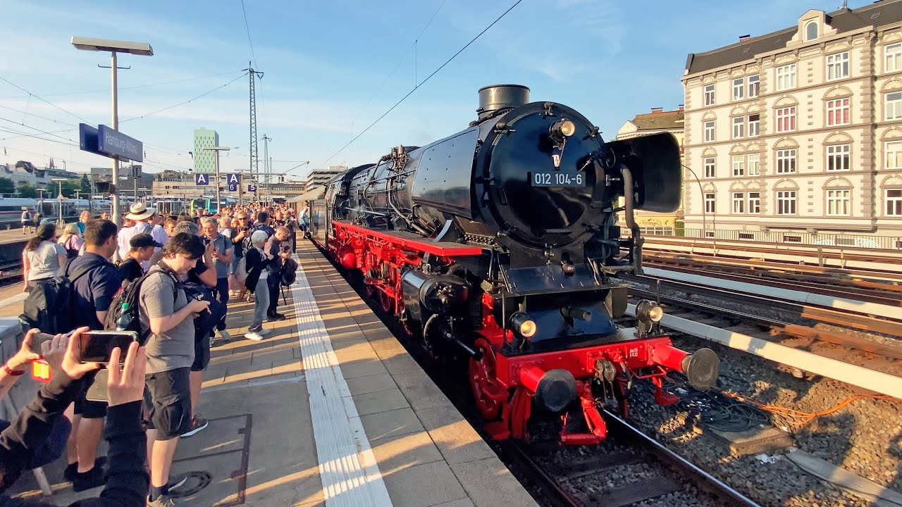 Mit Volldampf an die Nordsee – Dampfschnellzug mit 012.104-6 von Hamburg nach Westerland