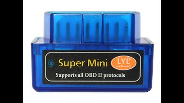 LYL® mini Bluetooth OBD2 diagnostic scan tool on Audi with DashCommand