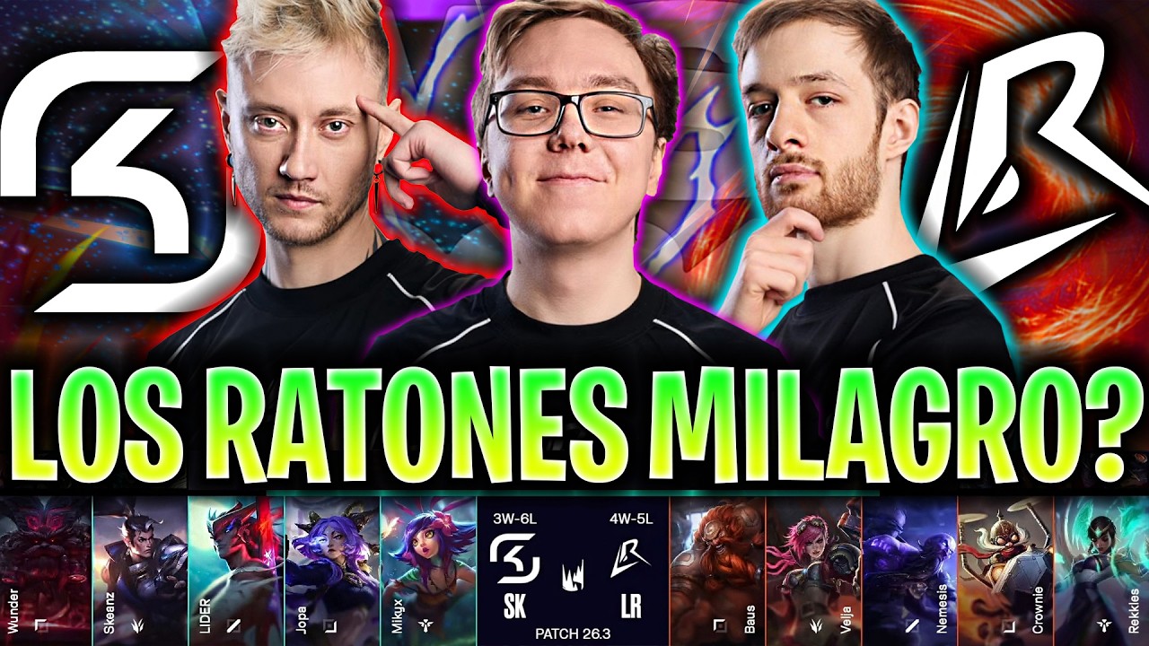 LOS RATONES HACEN EL MILAGRO? 😱ROZANDO PLAYOFFS!🔥 - SK vs LR LEC VERSUS 2026 ESPAÑOL IBAI COSTREAM