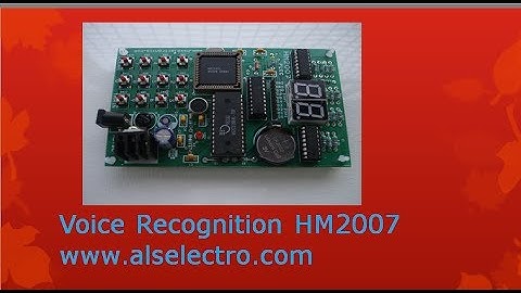 Voice Recognition board HM2007 - How to control a motor using voice commands