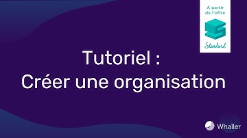 Tutoriel Whaller : Créer une organisation
