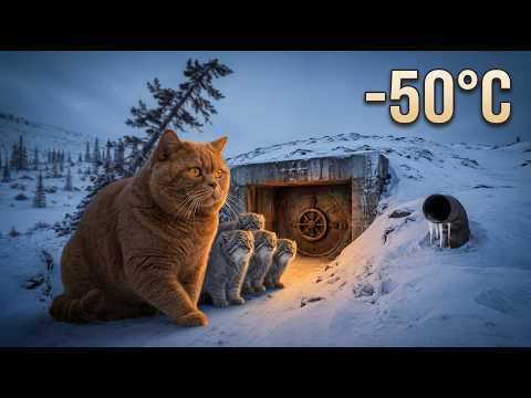 A Giant British Shorthair Rebuilt an Abandoned Bunker to Survive -50°C