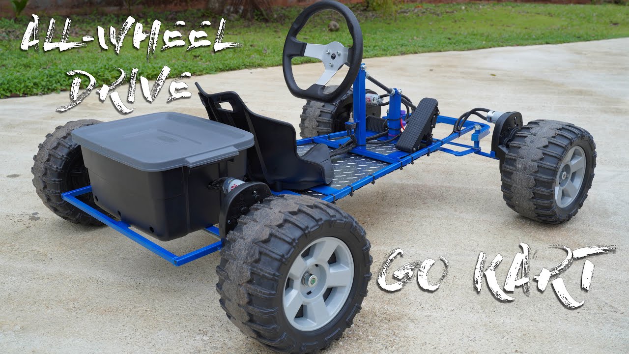  Power  Wheels  DIY  Go Kart All wheel  Drive YouTube