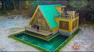 [ Full Video ] 90Days Building Modern Villa House With Lighting Decoration In Private Room by Primitive Survival Tool 130,307 views 11 months ago 26 minutes