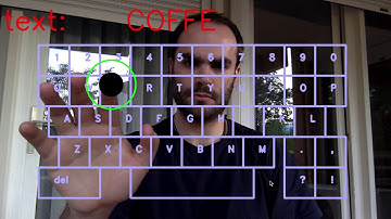 Coffe Time!  --- Typing on a virtual keyboard using dynamic color thresholding in python + openCV