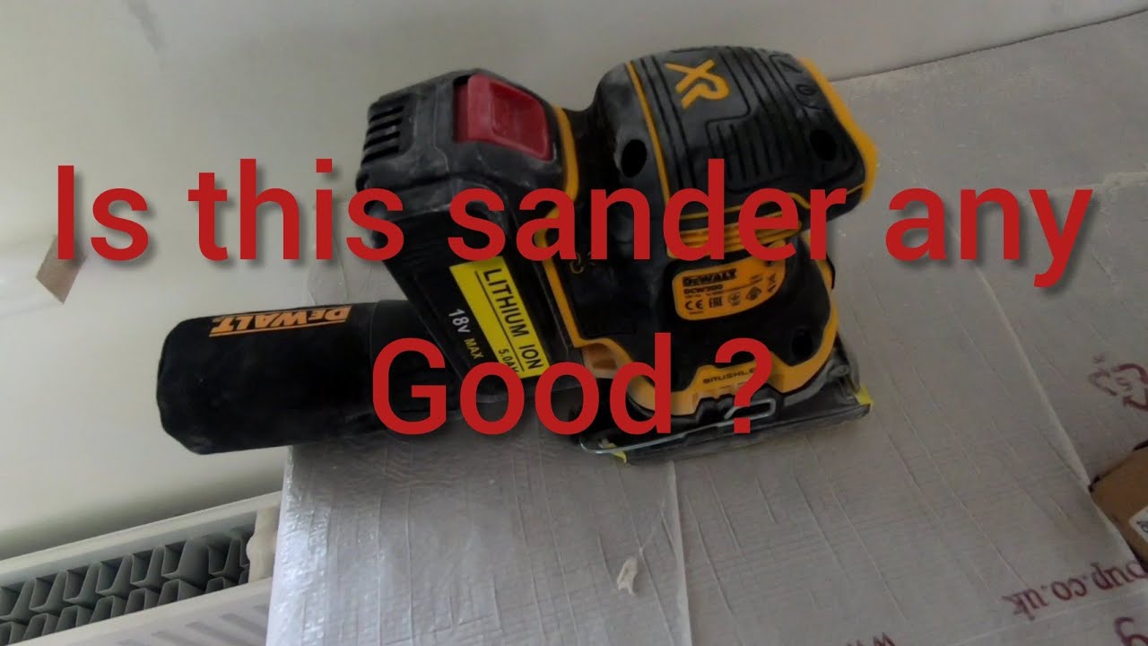 First time use and review of the dewalt DCW200 orbital quater sander