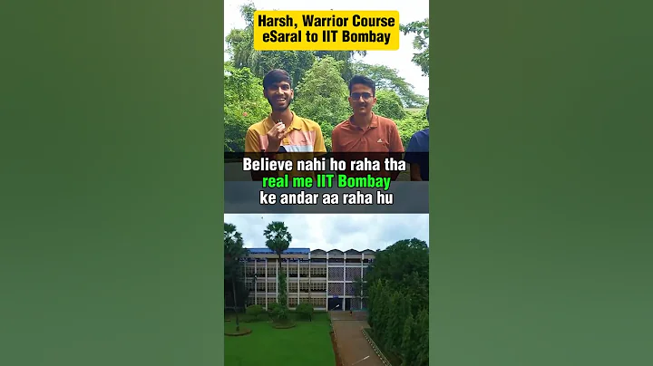 When a JEE Aspirant Finally Gets IIT Bombay 🥹 Shocking Reaction 😱❤️ #shorts #esaral #iit #jee