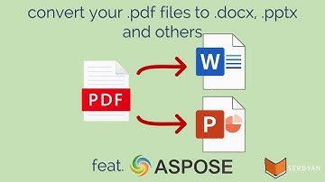 pdf to docx conversion feat. aspose