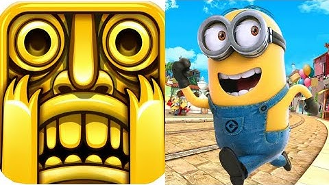 Temple Run Gameplay VS Minion Rush: Despicable Me Gameplay (Android/iOS)