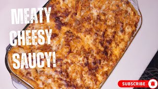 The Meatiest, Cheesiest & Sauciest Baked Ziti Recipe EVER!