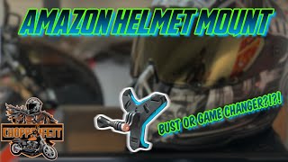 Gopro Helmet Chin Mount Review from Amazon - NO MORE ADHESIVE AND OFF CENTERED MOUNTS!