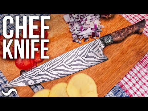 MAKING A CHEF'S KNIFE!!! FINISHED! Part 7
