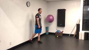 1-Arm DB B—Stance Romanian Deadlift with Wall Support