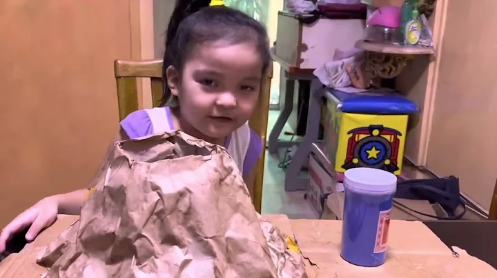 How to make a Volcano with Ely. (Science Project)