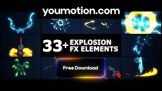 Free 4K Cartoon Overlays (AE, PR, FCPX) — Flash FX Elements Pack