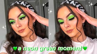 NEON GREEN MAKEUP TUTORIAL! | we love a neon moment!