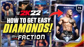 WWE 2K22 - How To Get EASY DIAMOND CARDS in MyFACTION!! screenshot 2