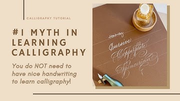 #1 Myth in learning Calligraphy!