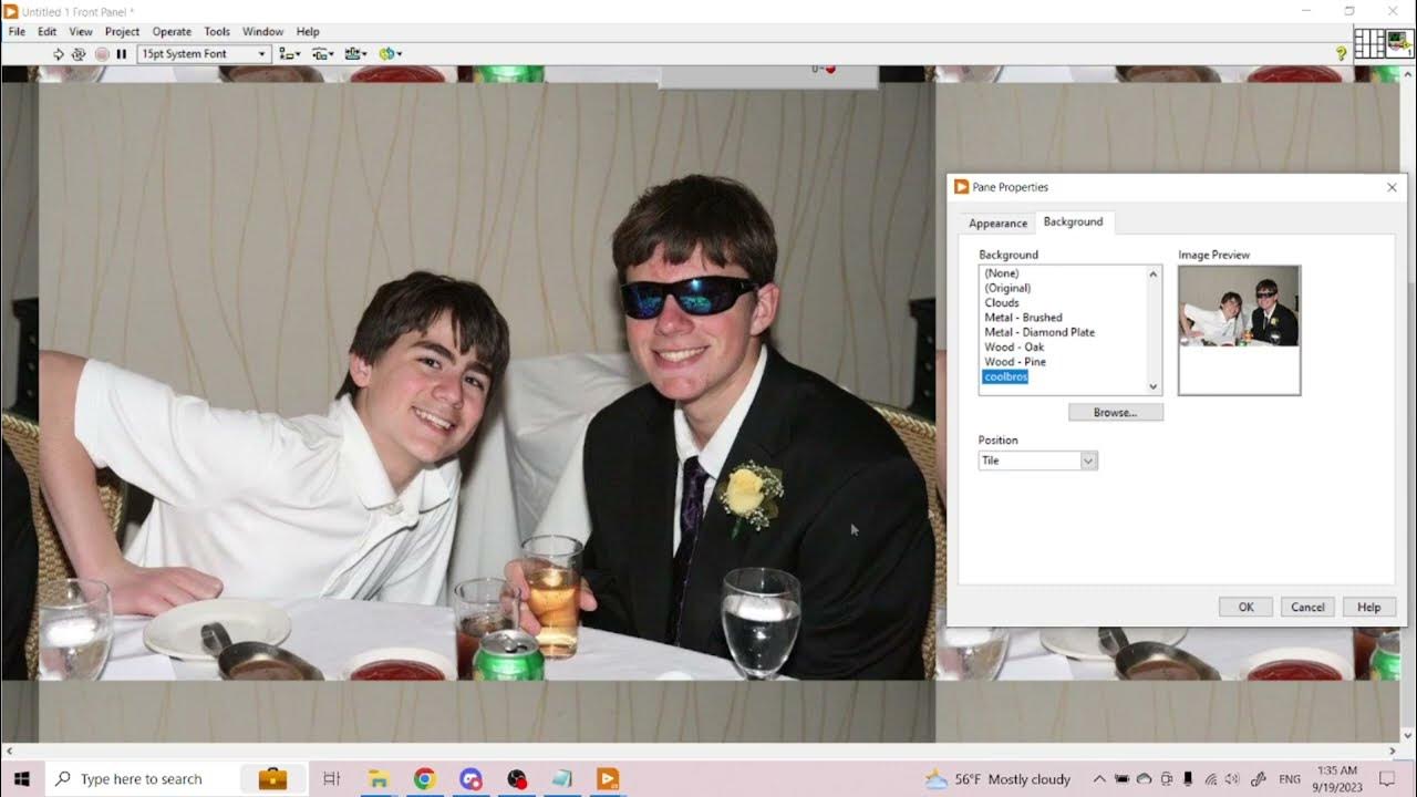 LabVIEW Tutorial Change Front Panel's Background YouTube