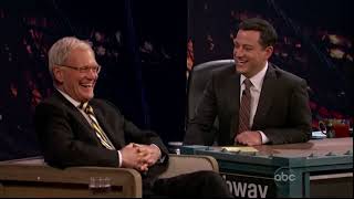 David Letterman on Jimmy Kimmel Live (11/1/2012)
