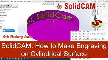 How to Make engraving on a cylindrical Surface(4th Rotary Axis)