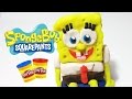 Spongebob Play Doh Plastilina with Little Animation Claymation Stop Motion Video