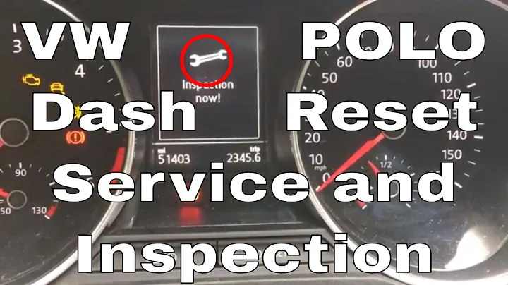 VW Polo Service Light Reset and Inspection Light Reset Using Just The Dash Buttons 2009 -2017 6R