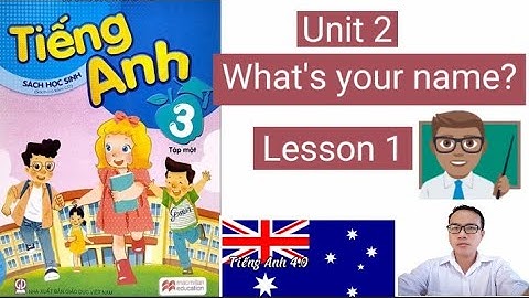 Tiếng Anh lớp 3- Unit 2 What