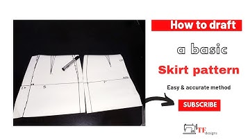 How to draft a basic skirt pattern|Skirt block