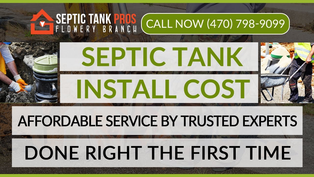 Septic Tank Install Cost Gainesville GA Call (470) 7989099 YouTube