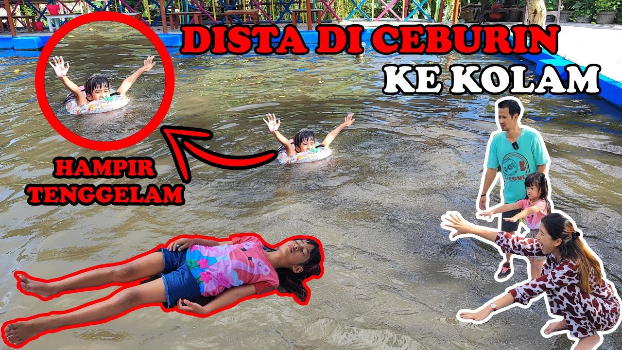 DISTA TENGGELAM😱 KECEBUR DI KOLAM!! SEMUA PANIK😭 