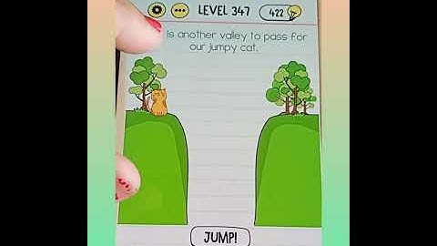 #Tricky #Puzzle #BrainTest #New Level 347 "Here is another valley to pass for our jumpy cat"