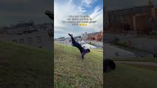 “touch grass” they said  | Cirque du Soleil  #acrobat #worm #downhill