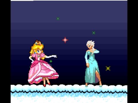 Peach vs Elsa - Super Mario vs frozen