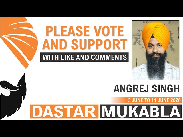 ANGREJ SINGH || Dhansikhi Dastar Mukabla || Dhansikhi Turban Tying Compitition 2020