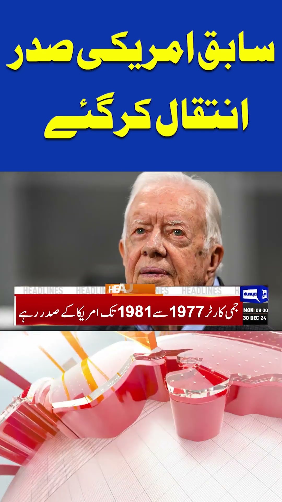 Former US President Jimmy Carter Passes Away | Dunya News | #trendingshorts #viralvideo #shortsnews