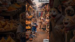innocent cat, no money, make samosa, #animation #3danimation #funny