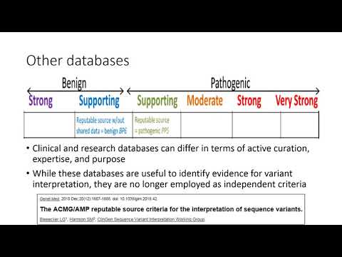 ACMG AMP guidelines overview and optimization