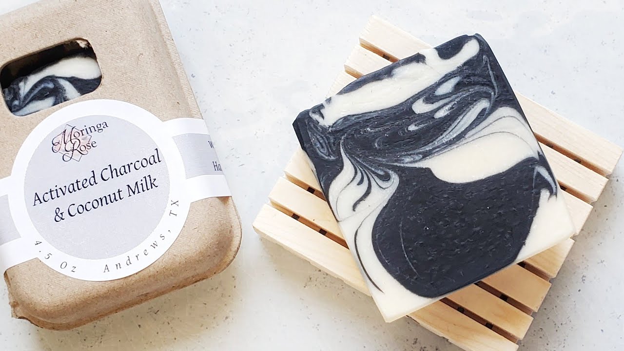 Activated Charcoal & Coconut Milk Cold Process Soap YouTube