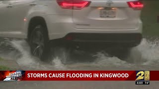 Storms cause flooding in Kingwood