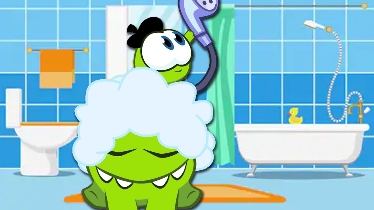 Waktu mandi dengan Om Nom | BATH TIME with OM NOM | @OmNom-MA - YouTube