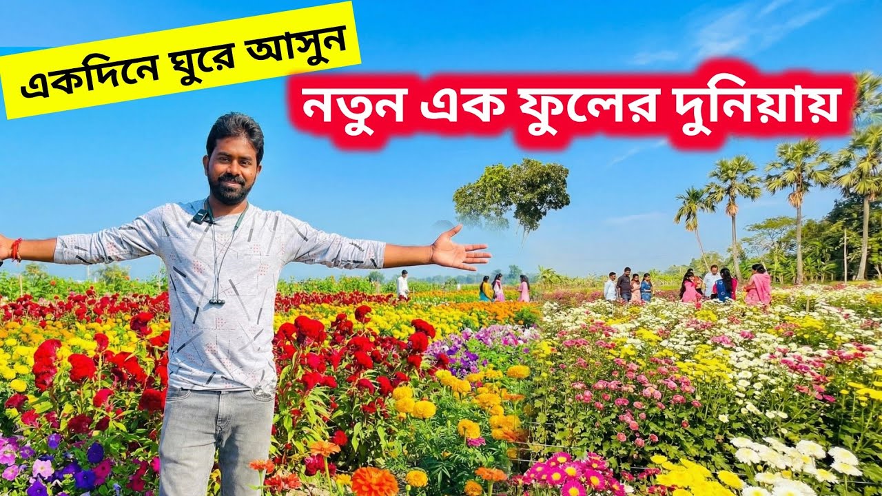 নতুন এক ফুলের দুনিয়ায় একটা দিন ঘুরে আসুন | New Tourist Place in West Bengal | flower village chapra 