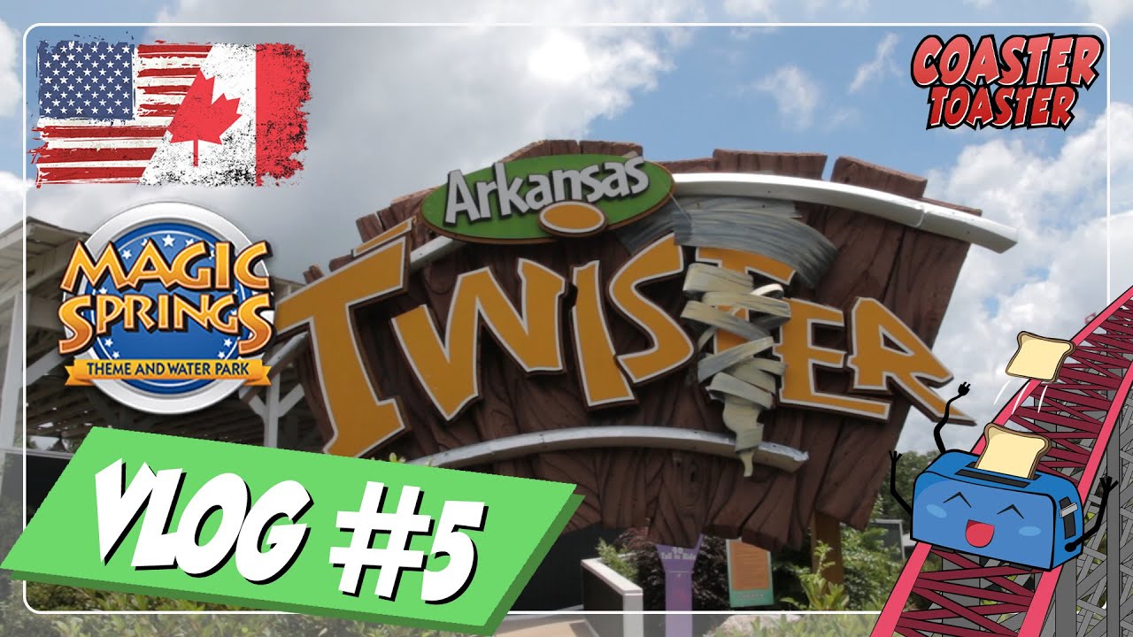 Magic Springs Theme and Water Park VLOG 5 USACanada The Coasters