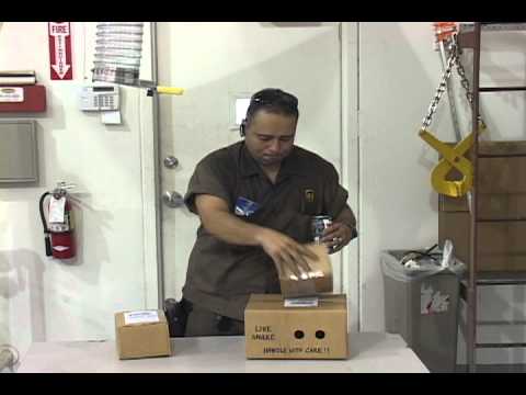 How to make the UPS driver afraid of a little box