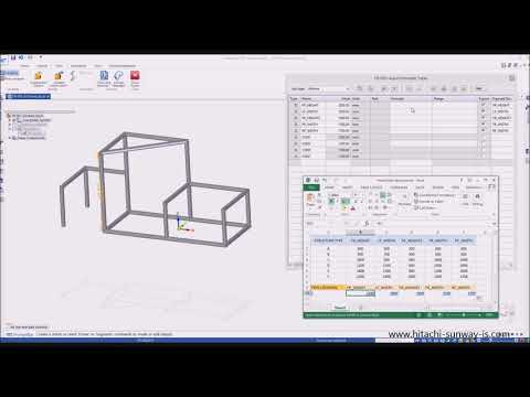 Solid Edge Frame with Excel Link