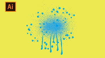 How to draw Splash ink in Adobe Illustrator.