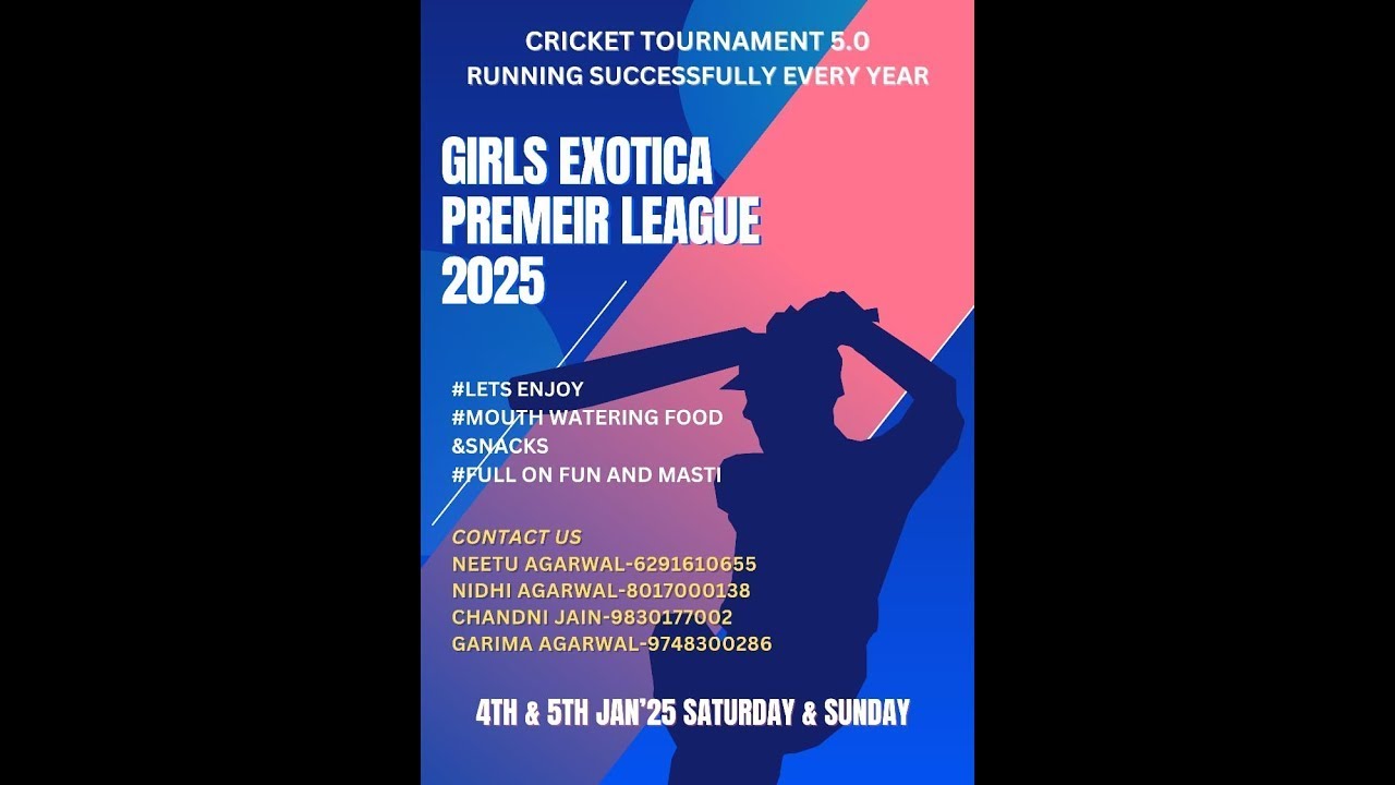 🔴 LIVE 🔴 🔴 GIRLS EXOTICA PREMIER LAGUE 2025 🔴