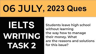 Evening slot - 06 JULY, 2023 IELTS Exam Ques  - IELTS Writing Task 2