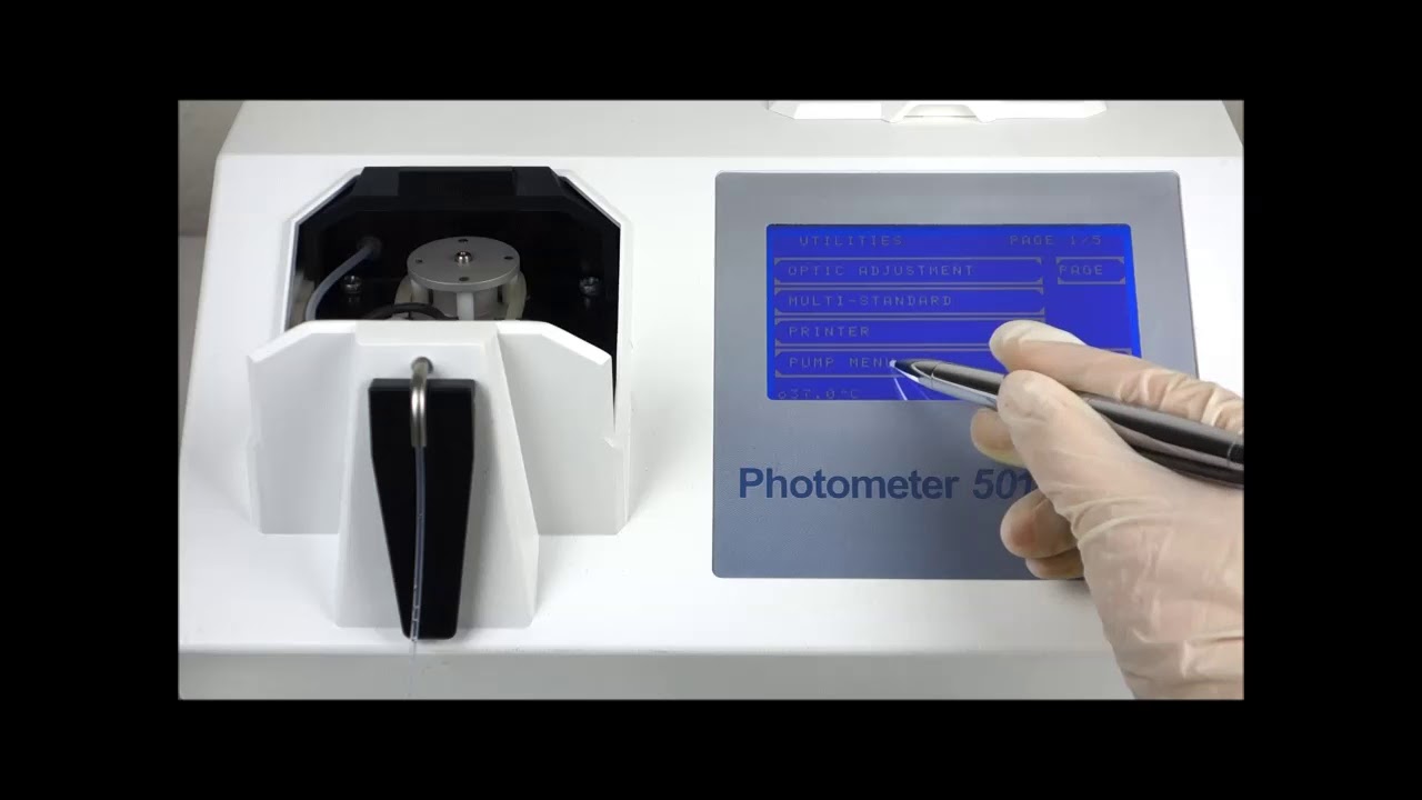 How to calibrate the pump of Photometer 5010 YouTube